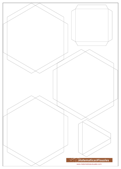 Construcción de poliedros: solapas | matematicasVisuales
