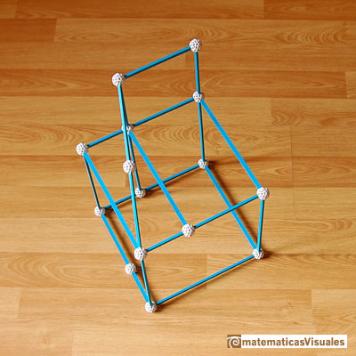 Construcción poliedros| Zome. Dodecaedro: cubo, cuña y pirámide | matematicasVisuales