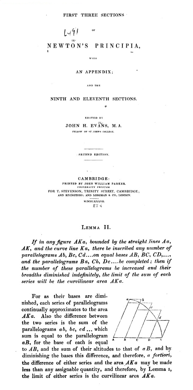 Integral definida de funciones montonas: Funciones montonas en los Principia de Newton | matematicasVisuales