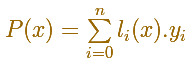 Polinomios de interpolación de Lagrange: fórmula general | matematicasVisuales