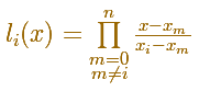 Lagrange interpolating polynomial: Lagrange basis polynomials  | matematicasVisuales