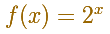 Exponential Function: exponential formula 2^x | matematicasVisuales