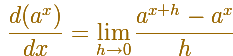 Logarithms and exponentials: derivative of exponential functions by definition | matematicasVisuales