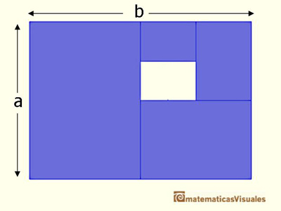 rectangle aspect ratio, DINA4 | matematicasvisuales