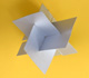 Construcción de un icosaedro con tres rectángulos áureos