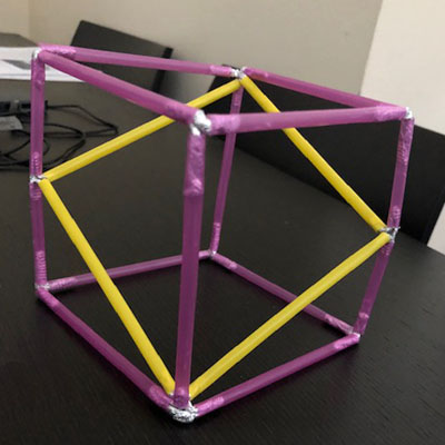 Estamos en casa: Construccin de una seccin rmbica del cubo. |matematicasVisuales