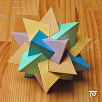 5 tetraedros en un dodecaedro | matematicasvisuales