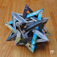 5 tetraedros en un dodecaedro-origami | matematicasvisuales