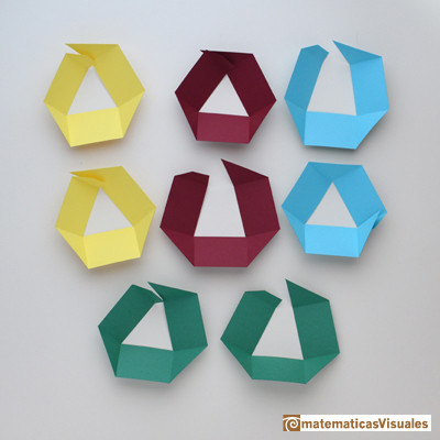 Taller Talento Matemático Zaragoza: | Cuboctahedron and Rhombic Dodecahedron | matematicasVisuales