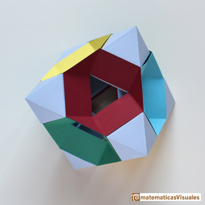 Taller Talento Matemático Zaragoza: | Cuboctahedron and Rhombic Dodecahedron | matematicasVisuales