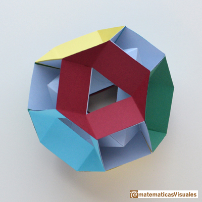 Taller Talento Matemático Zaragoza: Platonic polyhedra: Tetrahedron | Cuboctahedron and Rhombic Dodecahedron | matematicasVisuales