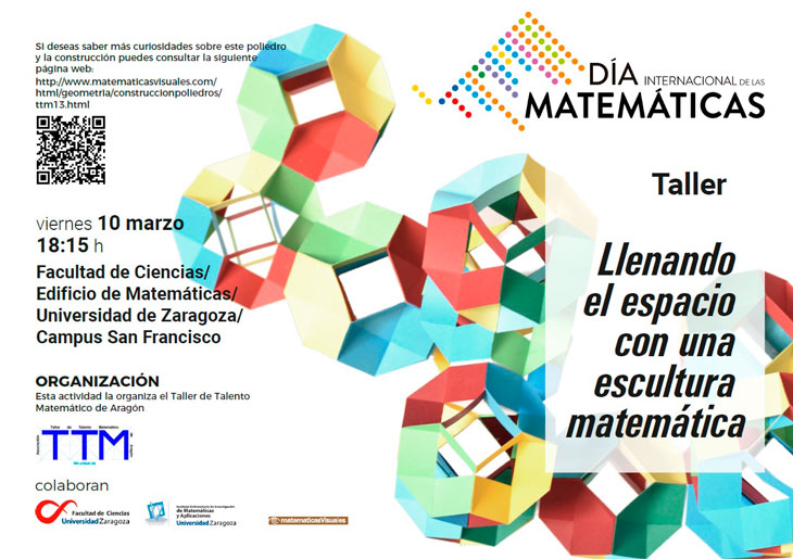 Escultura matemtica | Da Internacional de las Matemticas 2023 | Taller Talento Matemtico Zaragoza | matematicasVisuales