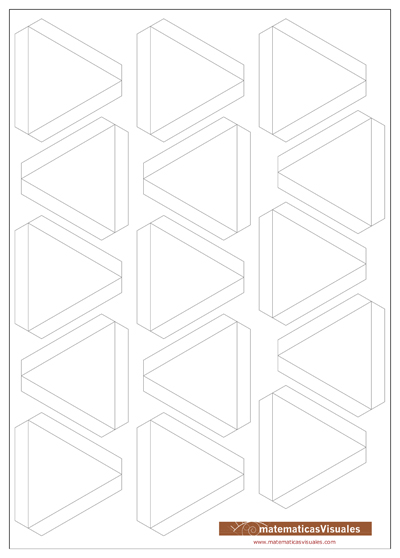 Construcción de poliedros de cartulina pegando cara a cara: Plantilla para descargar, imprimir, recortar y pegar | matematicasVisuales