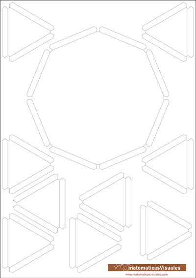 Construcción de poliedros con cartulina y gomas elásticas: Download, print, cut and build | matematicasVisuales