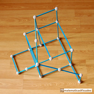 Construcción poliedros| Zome. Un octavo de dodecaedro | matematicasVisuales