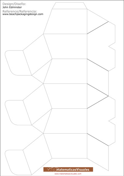 Honeycombs and Rhombic Dodecahedron, building a box designed by John Edminster | matematicasVisuales