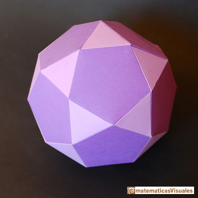 Construcción de poliedros: icosidodecahedron | matematicasVisuales