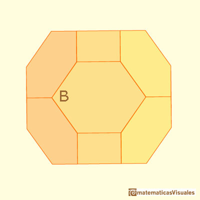 Cubo achaflanado: ángulos | matematicasVisuales