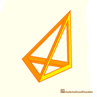 Volume of a cuboctahedron: the volume of a pyramid that we cut off from the cube | matematicasvisuales
