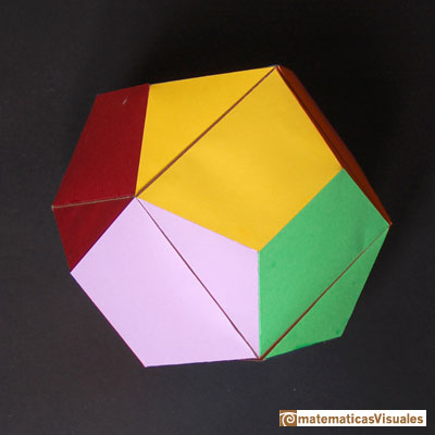 Dodecahedron and cube: building | matematicasVisuales