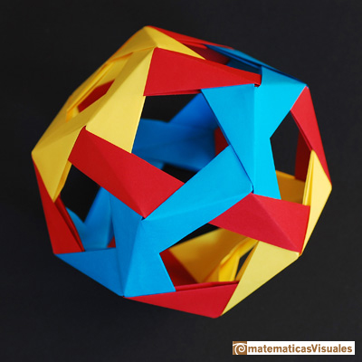 Dodecahedron: origami, penultimate module | matematicasVisuales