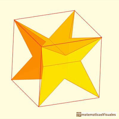 Piritoedro, dodecaedro irregular con caras pentagonales iguales: Ocho de los veinte vértices están en el cubo | matematicasVisuales