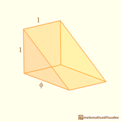 Volume of a Dodecahedron: the volume of a wedge | matematicasVisuales