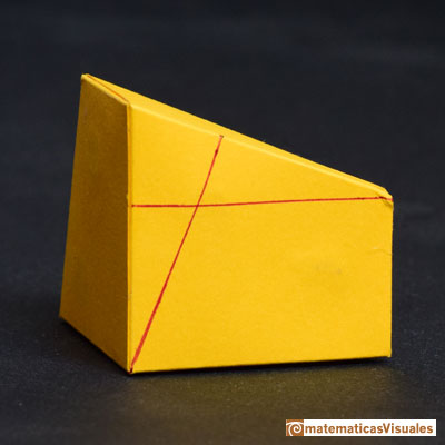 ttm13: Un octavo de icosaedro hecho con cartulina | Icosaedro | matematicasVisuales