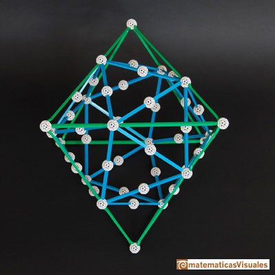 Icosaedro en octaedro: Zome | matematicasVisuales