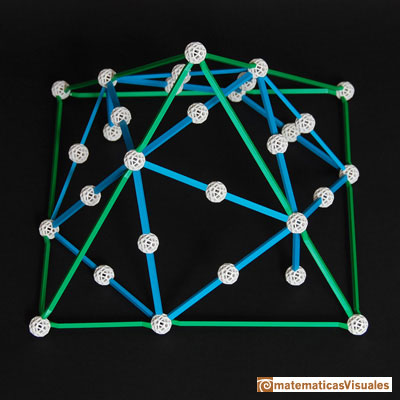 Icosaedro en octaedro: Zome | matematicasVisuales