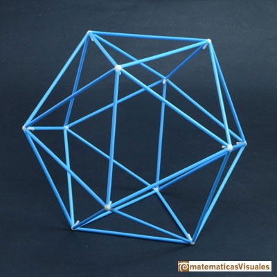 Sólidos platónicos: Icosaedro. Sus vértices están impresos en 3d | matematicasVisuales