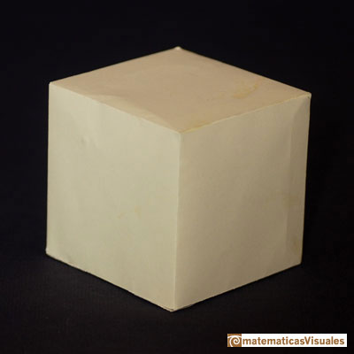 Platonic polyhedra: cube | matematicasVisuales