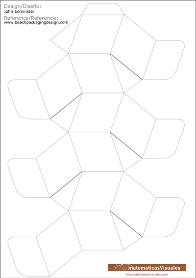 Caja dodecaedro rmbico | Cuboctahedron and Rhombic Dodecahedron | matematicasVisuales