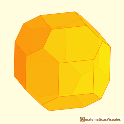 Achaflanando un cubo | Cuboctahedron and Rhombic Dodecahedron | matematicasVisuales