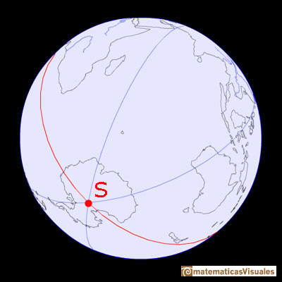 Esfera, laTierra, Latitud, Longitud | Polo Sur | matematicasvisuales