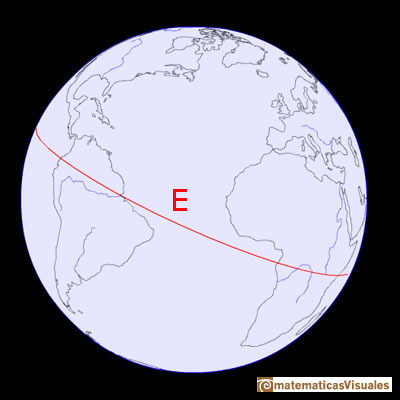 Sphere, the Earth, latitude, longitude | Equator | matematicasvisuales 