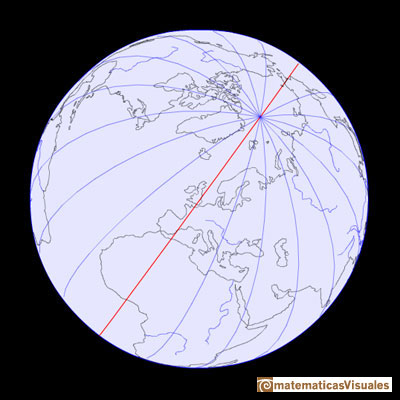 Esfera, laTierra, Latitud, Longitud | Circunferencias de longitud, meridianos, meridiano 0 o de Greenwich | matematicasvisuales