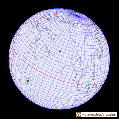Sphere, the Earth, latitude, longitude | Geographical Coordenate System | matematicasvisuales 