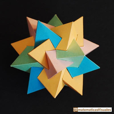 Volumen de un tetraedro: cinco tetraedros en un dodecaedro | matematicasVisuales