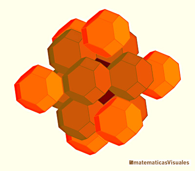The truncated octahedron is an archimedean solid. It is a space-filling polyhedron 2| matematicasvisuales