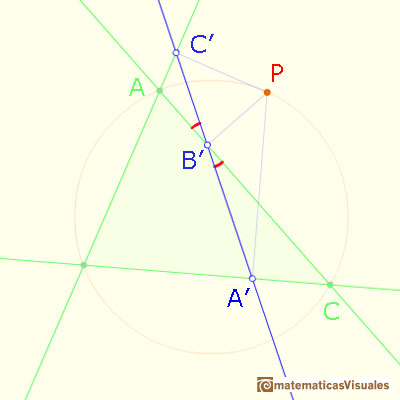 Simson Line, Simson-Wallace Line: a demonstration | matematicasVisuales