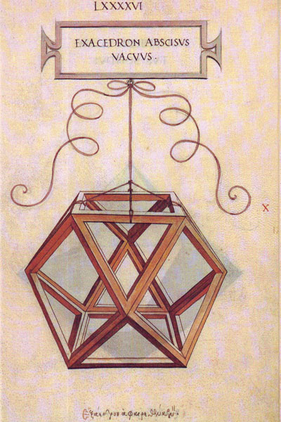 Leonardo da Vinci: cuboctahedron. Editorial Akal | matematicasvisuales 