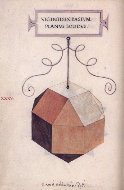 Leonardo da Vinci: rhombicuboctahedron. Editorial Akal | matematicasvisuales 