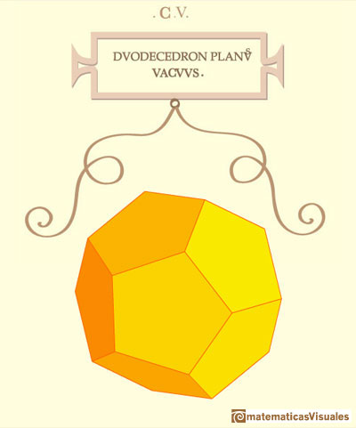 Leonardo da Vinci: Dodecahedron. Images manipulating the interactive application | matematicasvisuales