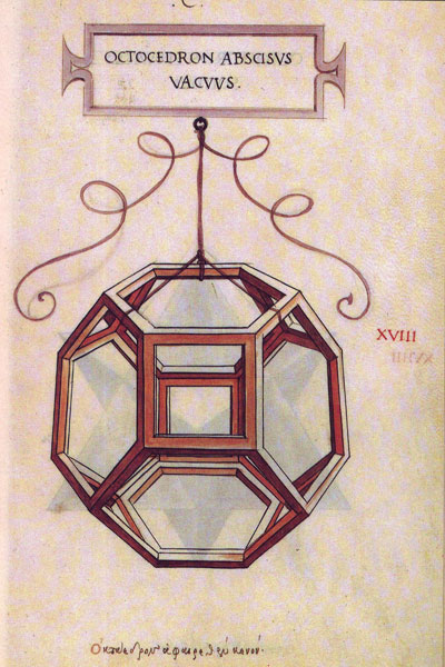 Leonardo da Vinci: octaedro truncado. Editorial Akal | matematicasvisuales