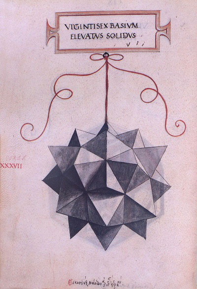 Leonardo da Vinci: rombicuboctaedro aumentado. Editorial Akal | matematicasvisuales