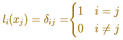 Polinomios de interpolacin de Lagrange: propiedad de los polinomios bsicos de Lagrange | matematicasVisuales