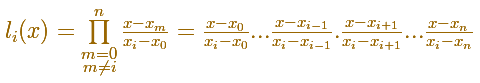 Polinomios de interpolacin de Lagrange: formula, expandiendo el producto de los polinomios bsicos de Lagrange | matematicasVisuales
