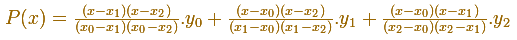 Polinomios de interpolacin de Lagrange: formula de una parbola | matematicasVisuales