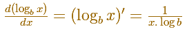 Logaritmos y exponenciales: diferenciando  una funcin logaritmo | matematicasVisuales